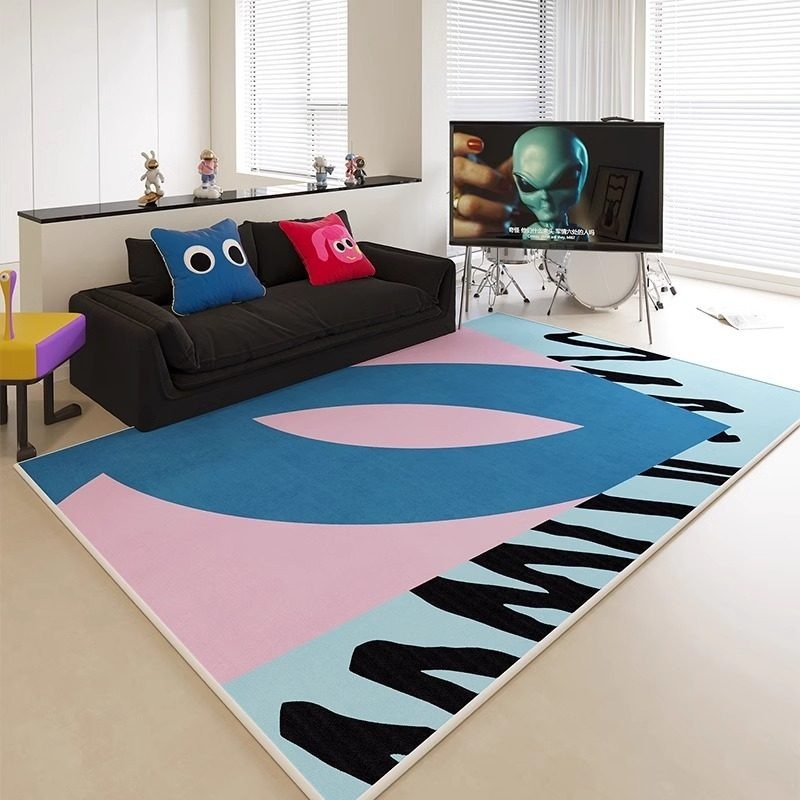 Printing On Commercial - Tapete Abstrato com Estampa Colorida para