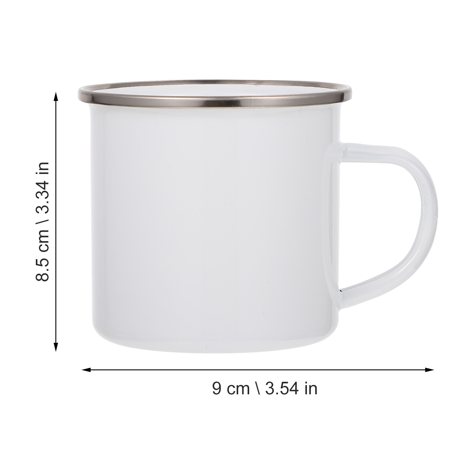 1 unidade de caneca de esmalte - Sublimation Mug Blank avaliação e preço