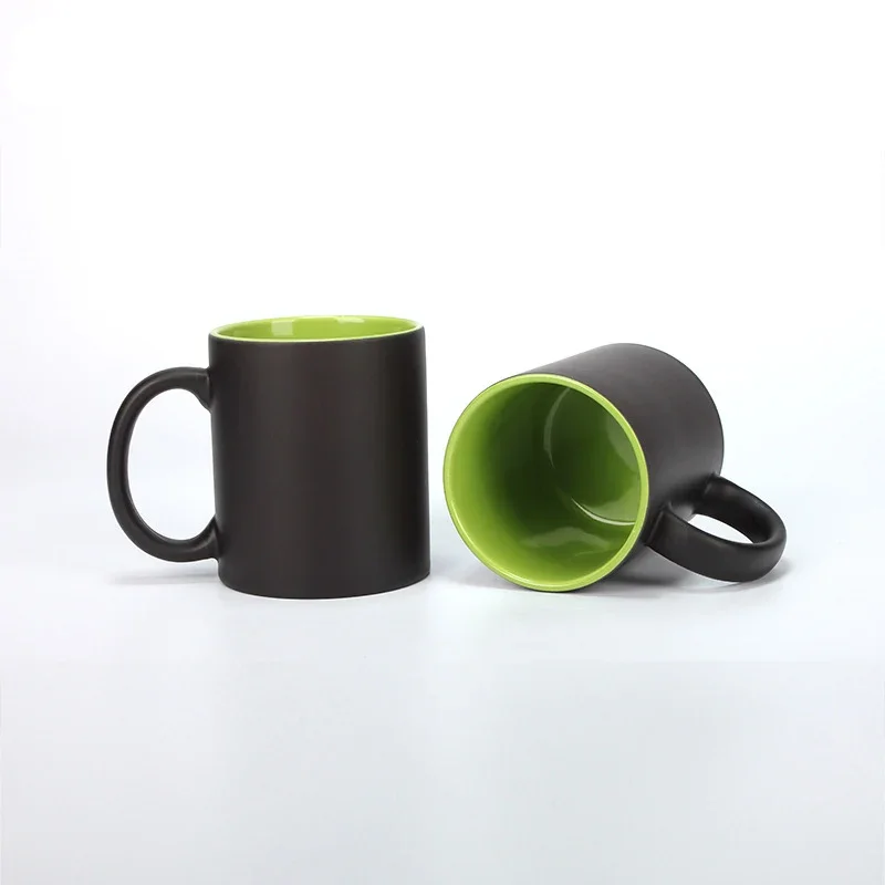 Cor preta mudando caneca de ca - Sublimation Mug Blank avaliação e preço