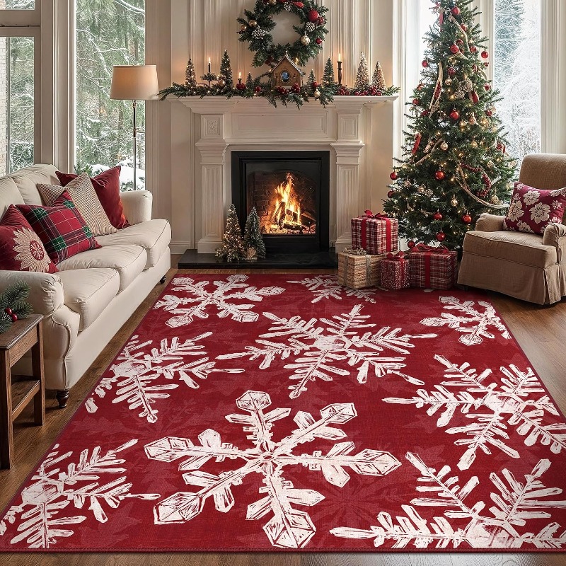 Tapete retangular estilo natal - Printing On Commercial avaliação e preço
