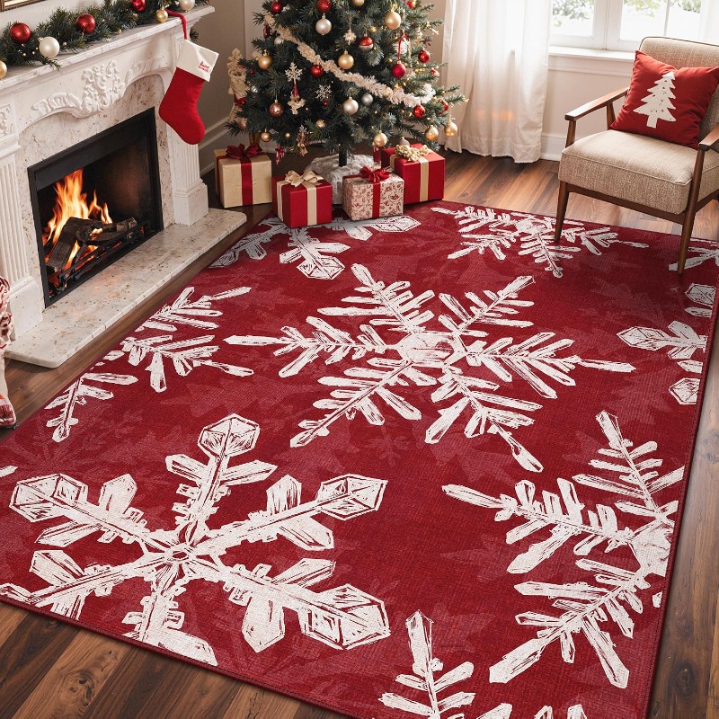 Tapete retangular estilo natal - Printing On Commercial avaliação e preço