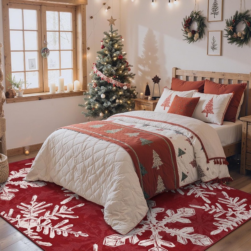 Tapete retangular estilo natal - Printing On Commercial avaliação e preço