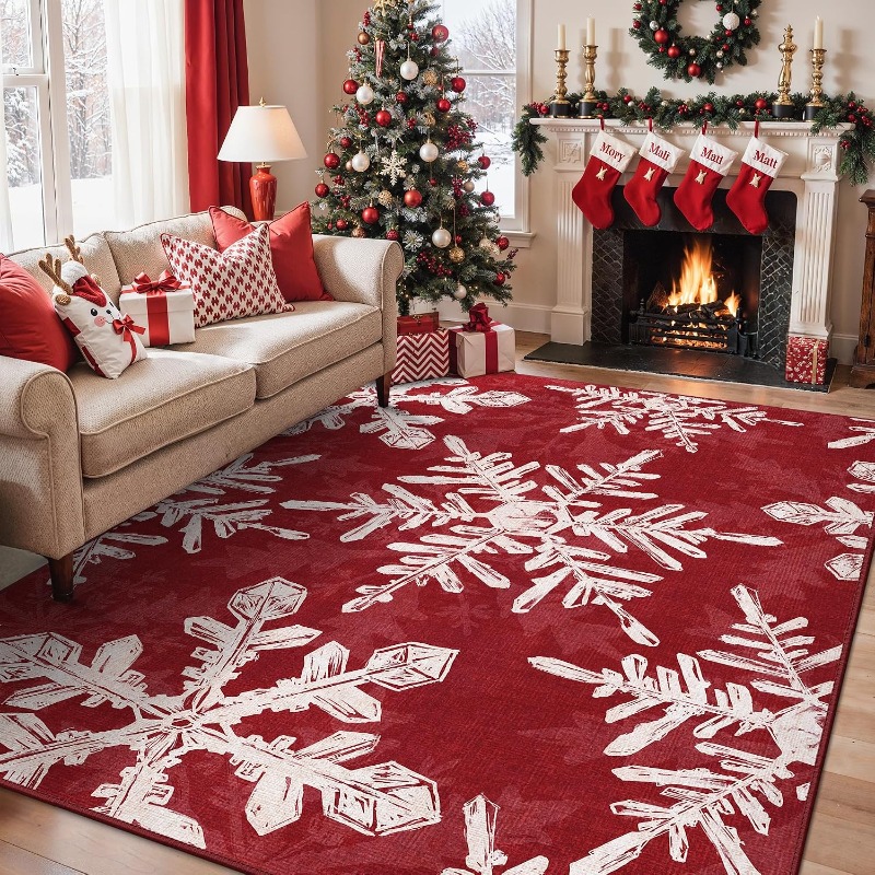 Tapete retangular estilo natal - Printing On Commercial avaliação e preço