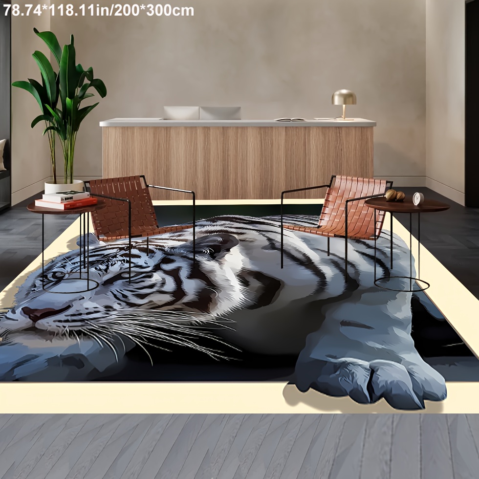 Tapete com Estampa de Tigre 3D - 3D Printing Commercial Use avaliação e preço
